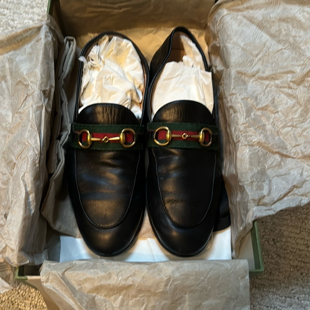Gucci Brixton Horsebit & Web Convertible Loafer